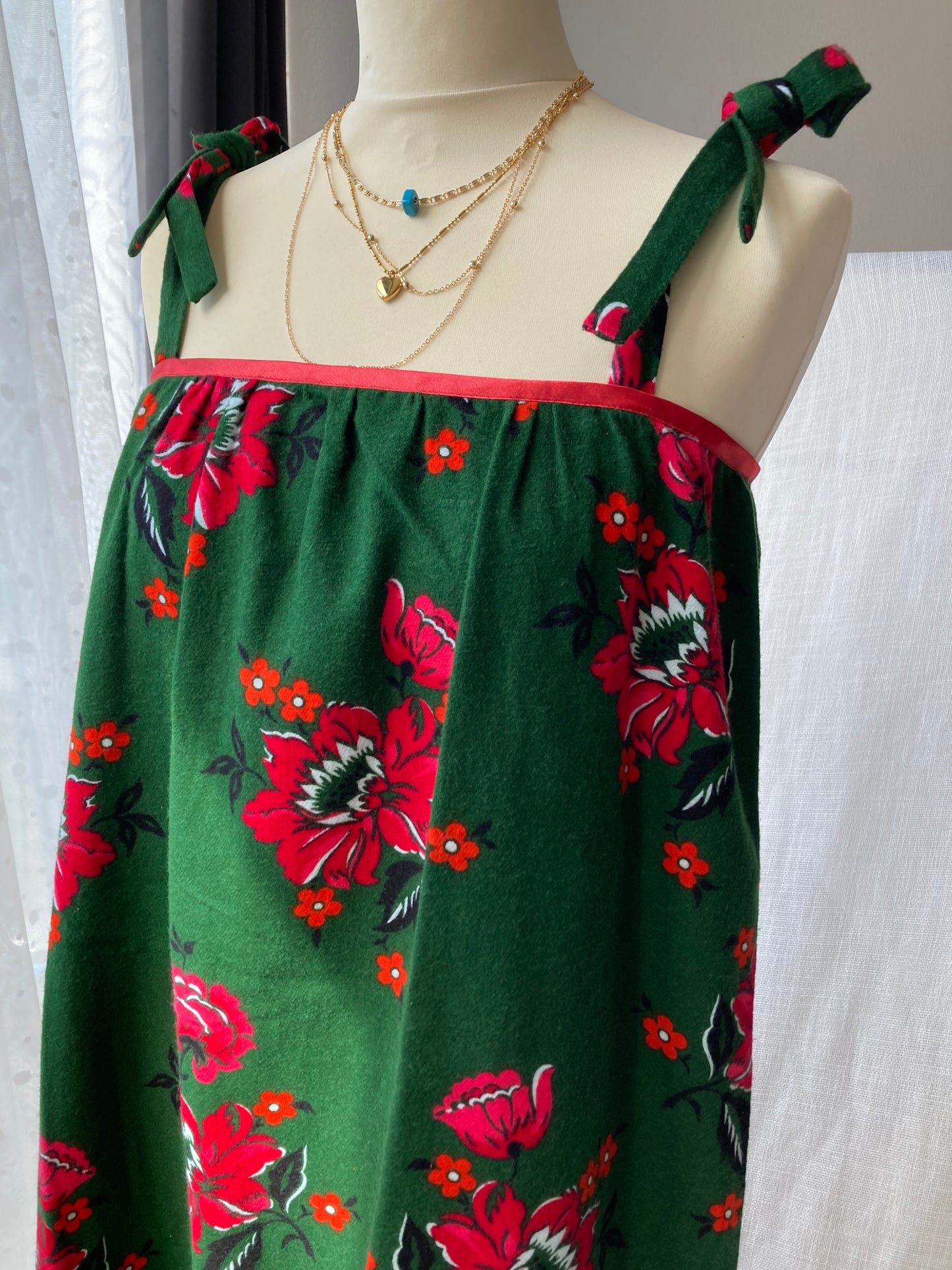 Green Floral Maternity Dress