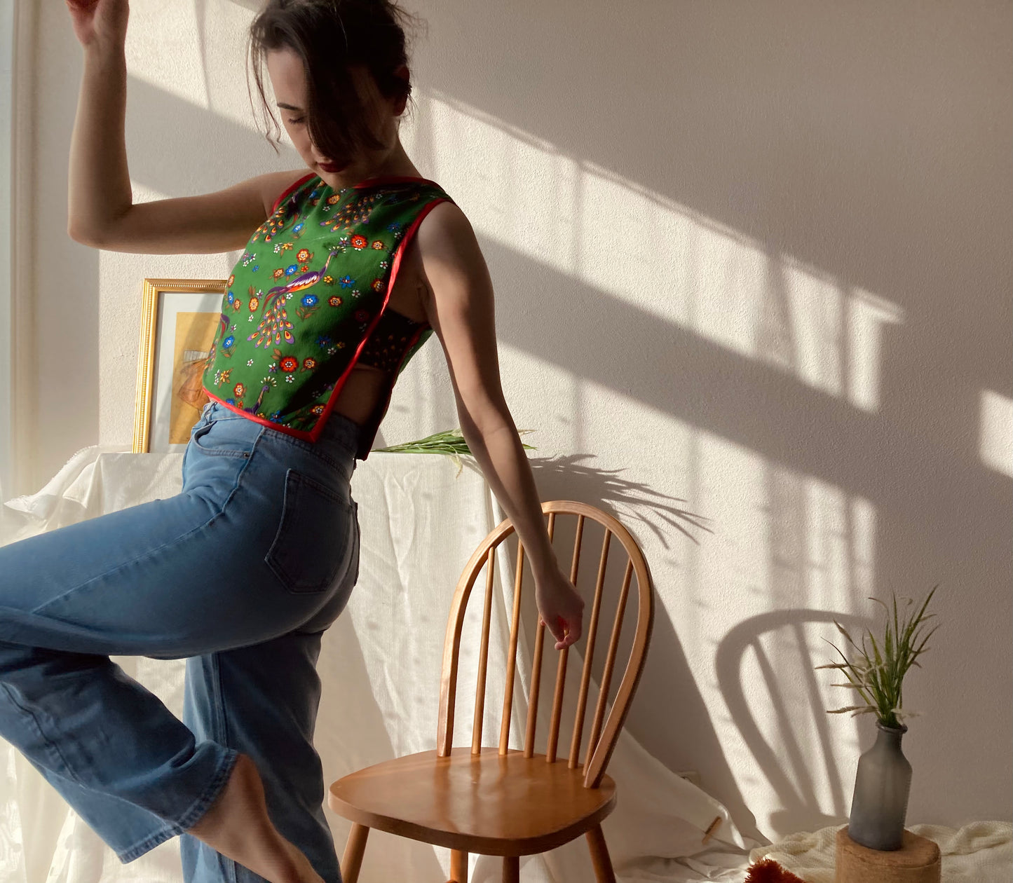 Green Retro Top