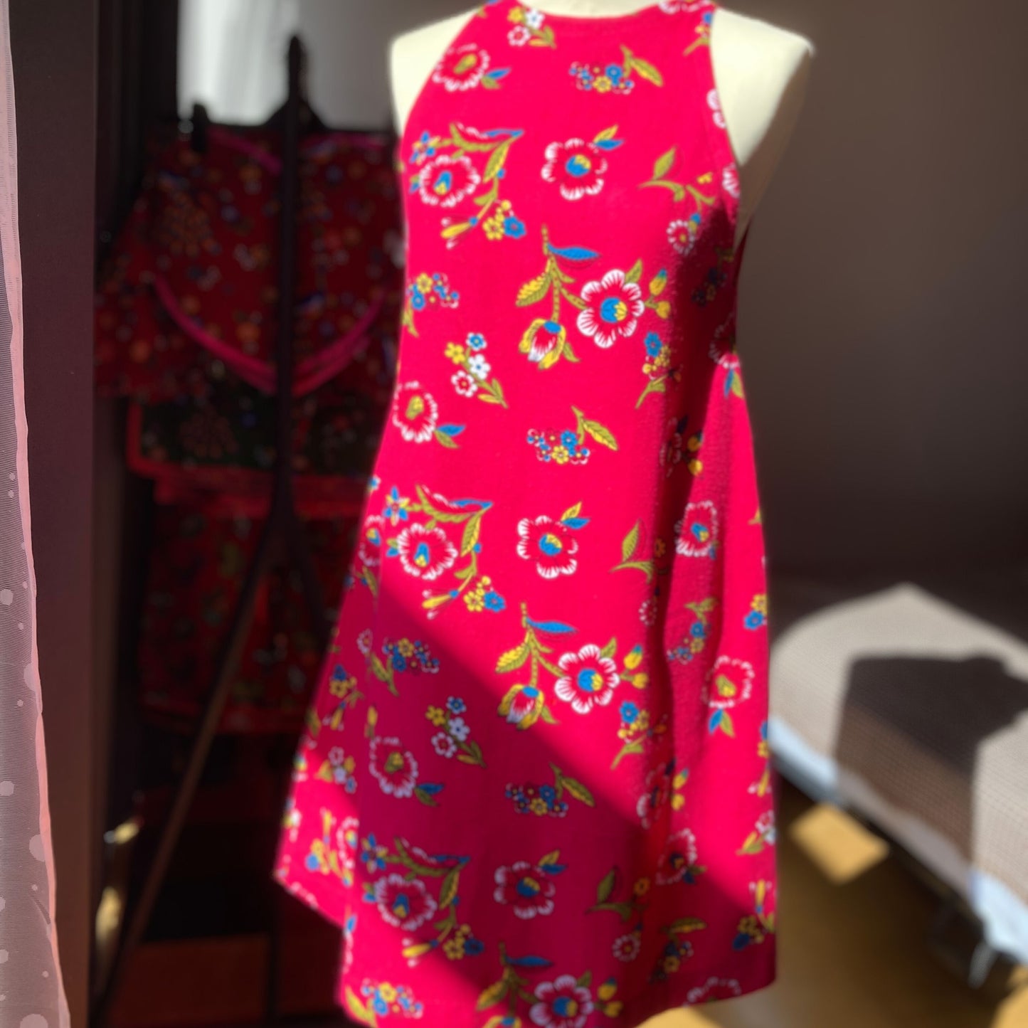 Halter Neck Retro Mini Dress