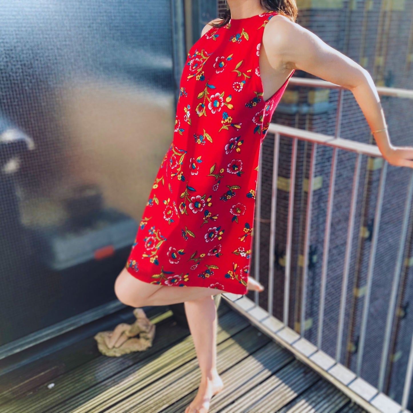 Halter Neck Fushsia Mini Dress Retro