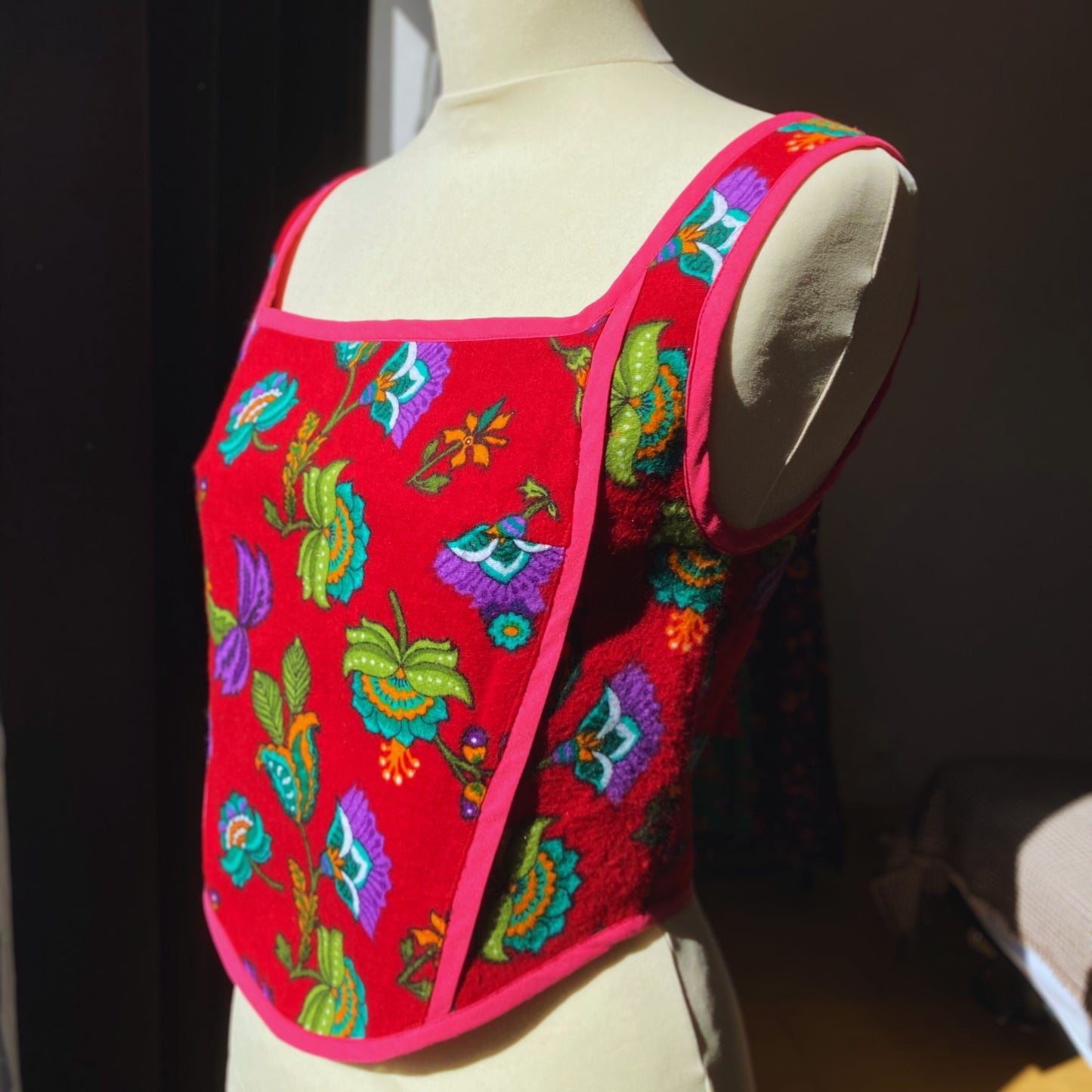 Red Corset Retro