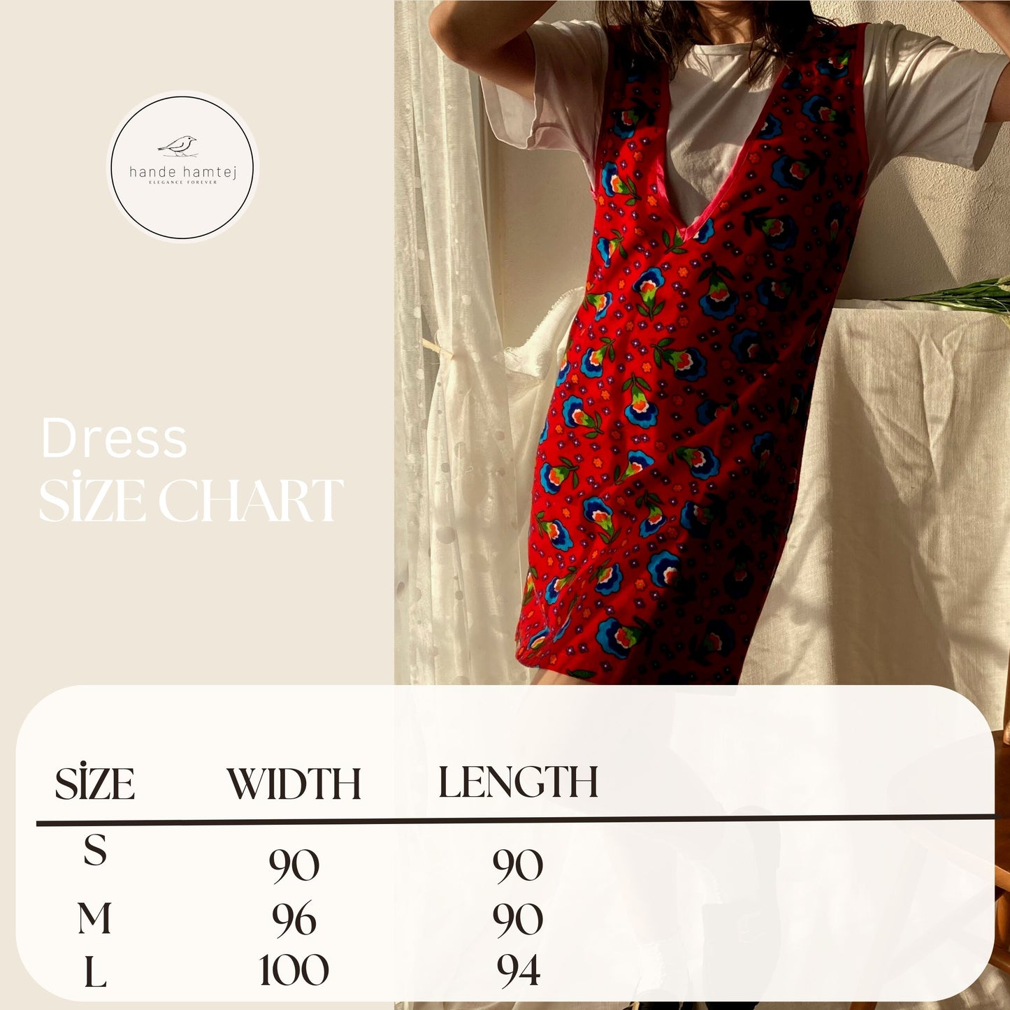 Red Salopette Size Chart