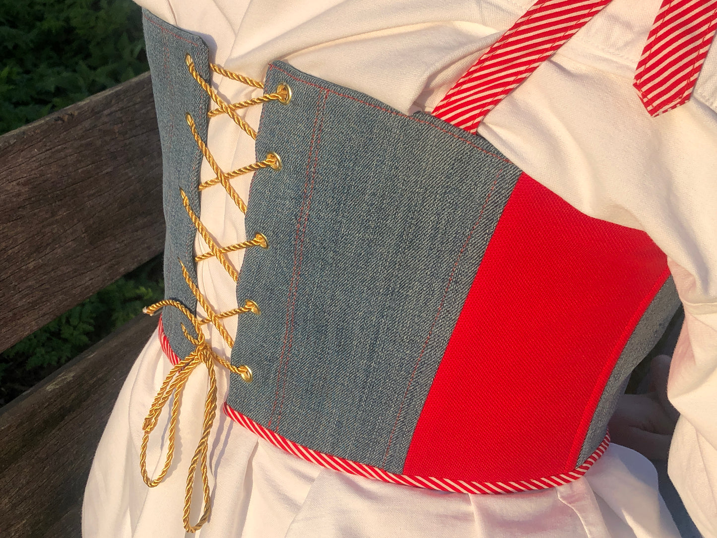 Upcycled Lacoste Corset