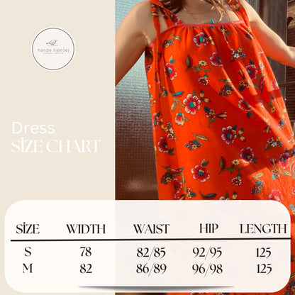 Bohemian Dress Size Chart