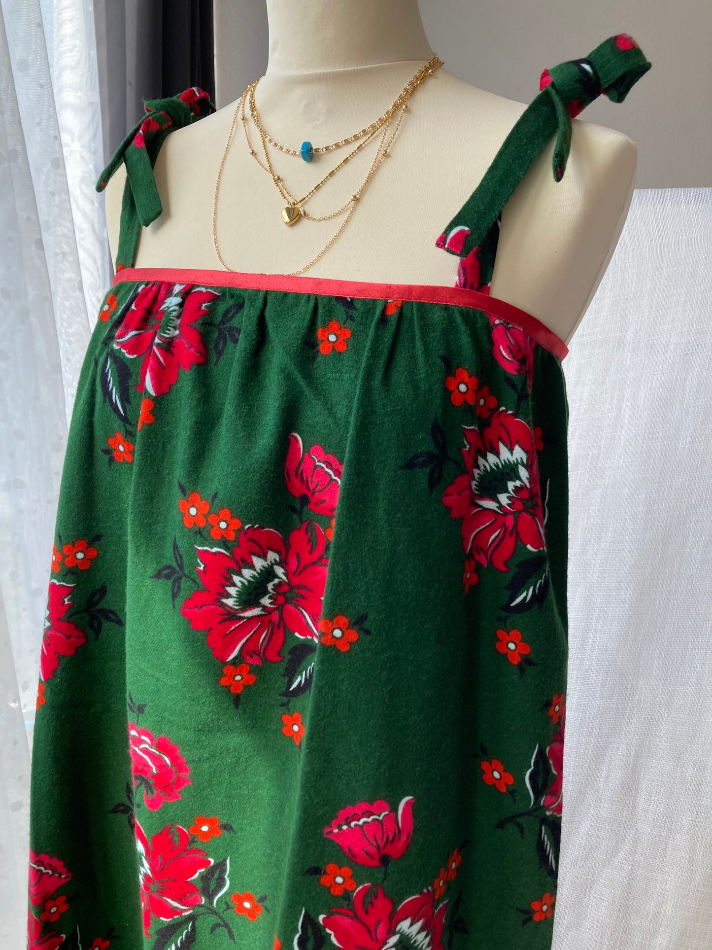 Green Floral  Maternity Dress