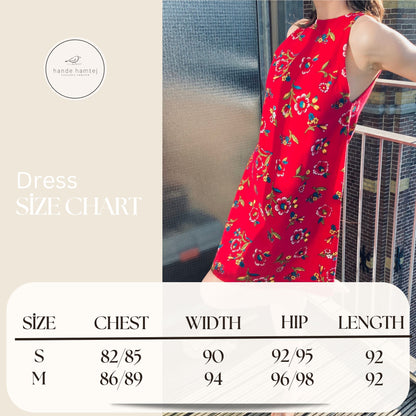 Halter Neck Fushsia Mini Dress Size Chart