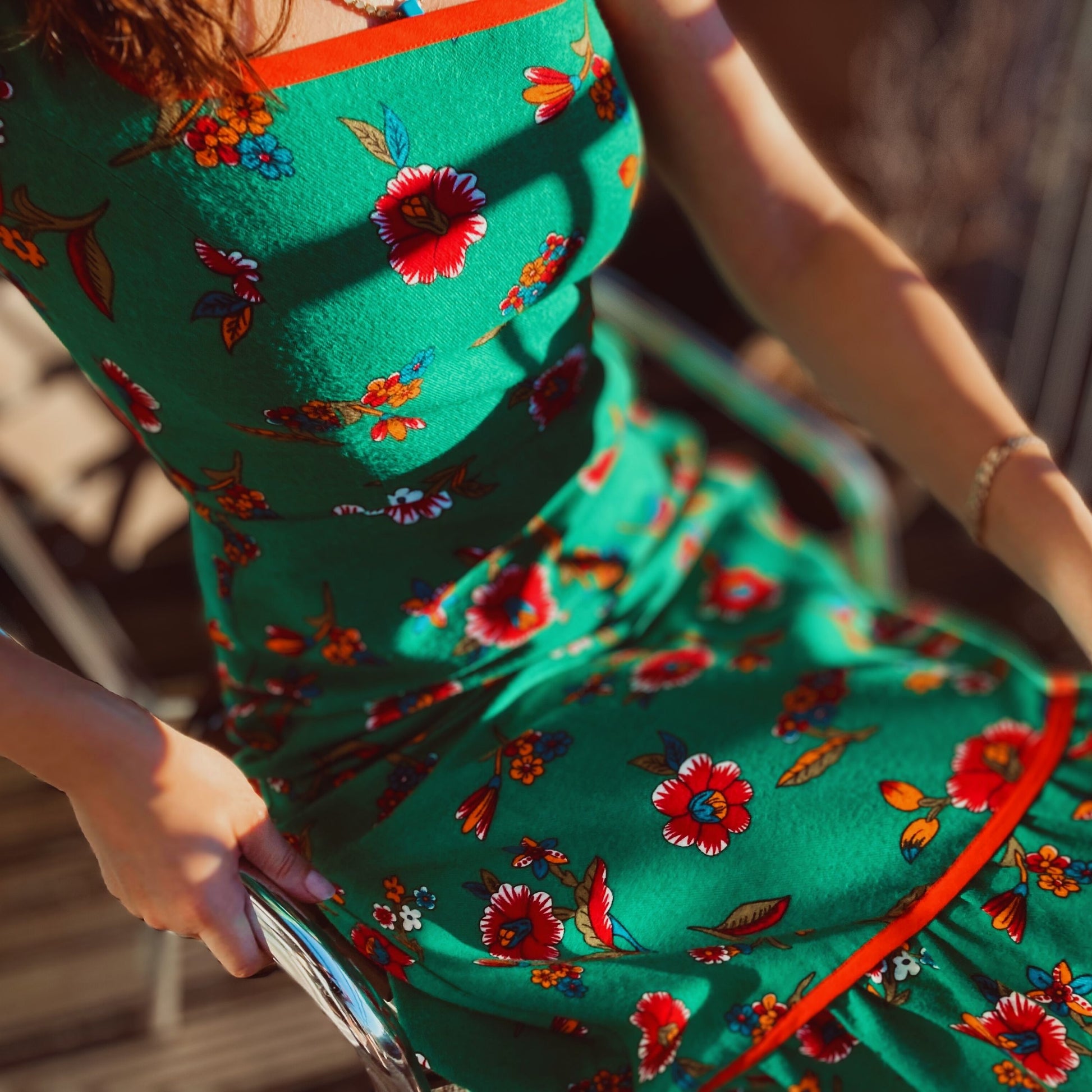 Light Green Midi Dress Hande Hamtej Design Light Green Midi Dress Hande Hamtej Design