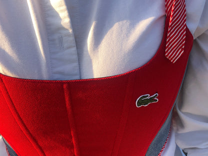 Upcycled Lacoste Corset