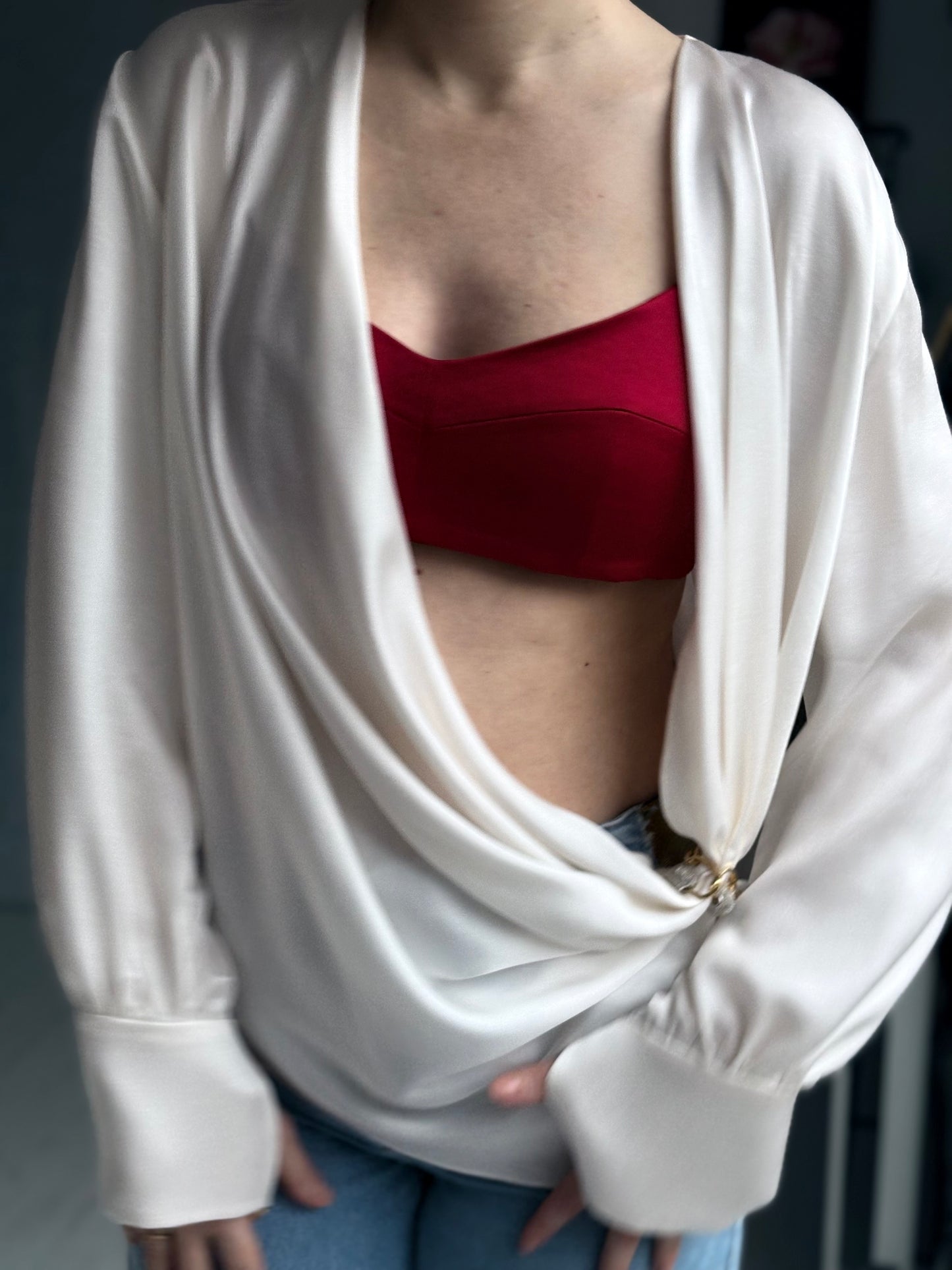 Ivory Whisper Blouse