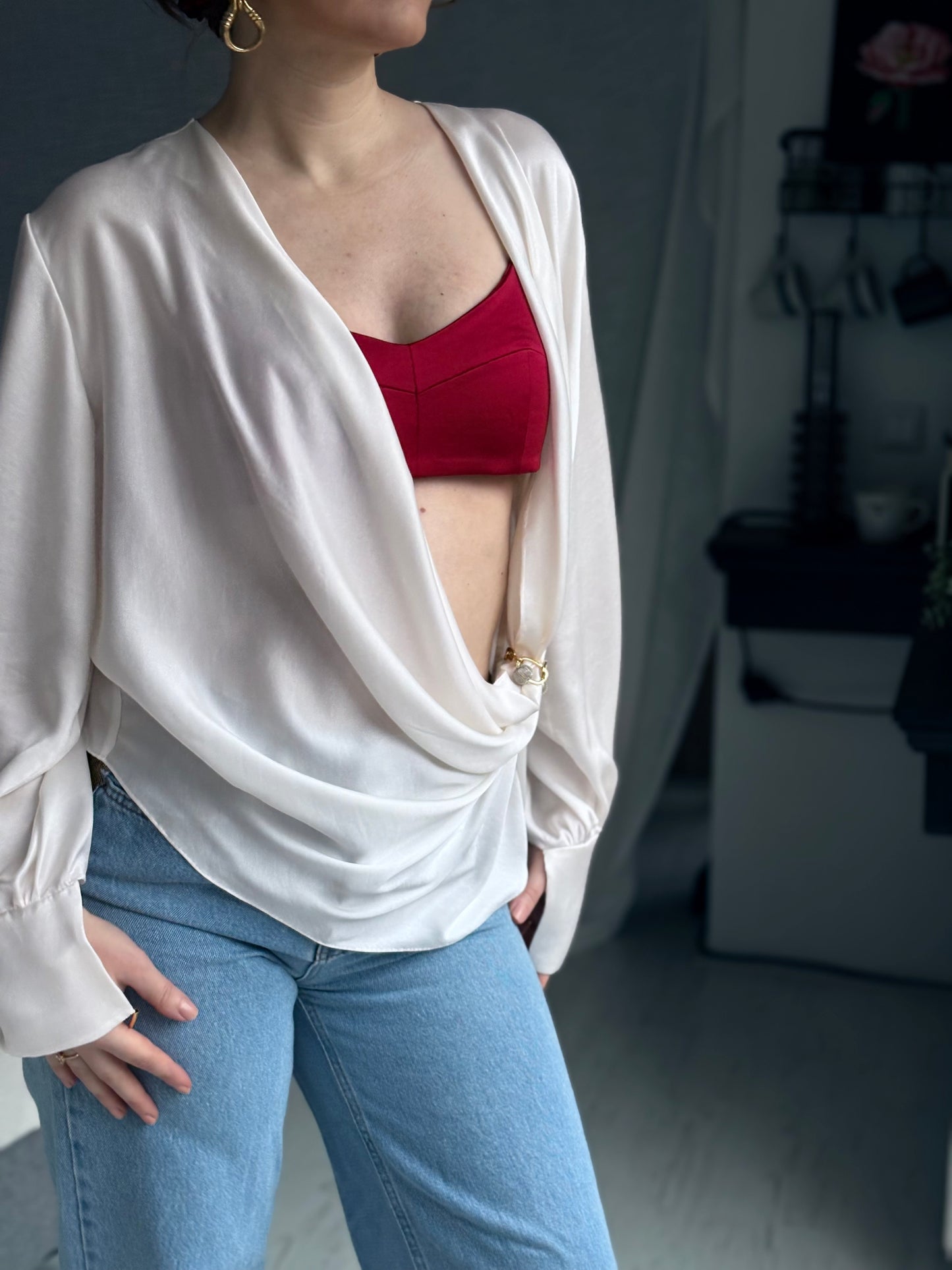 Ivory Whisper Blouse