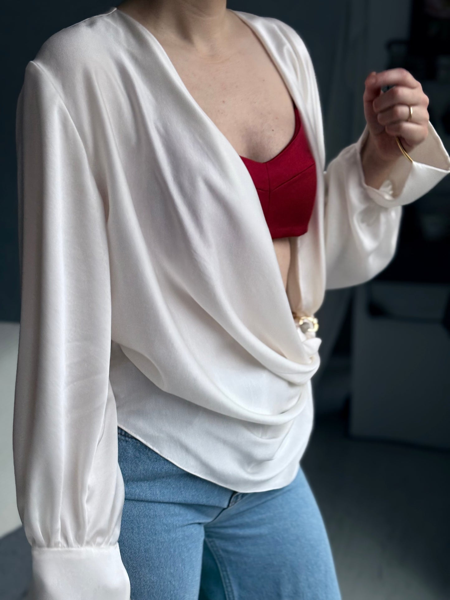 Ivory Whisper Blouse