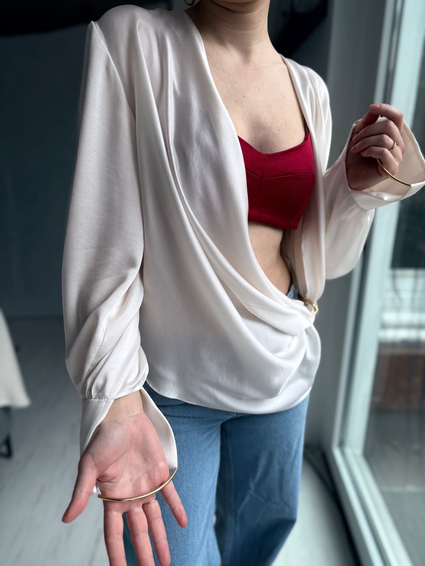 Ivory Whisper Blouse