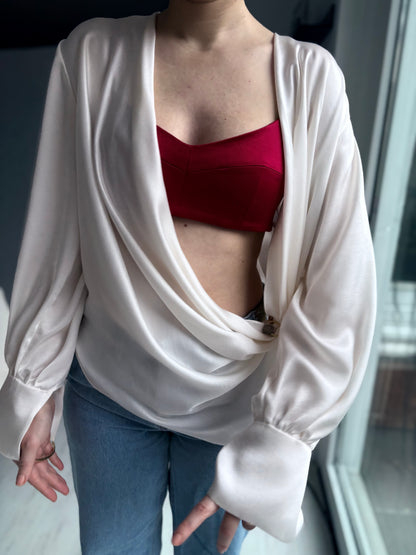 Ivory Whisper Blouse
