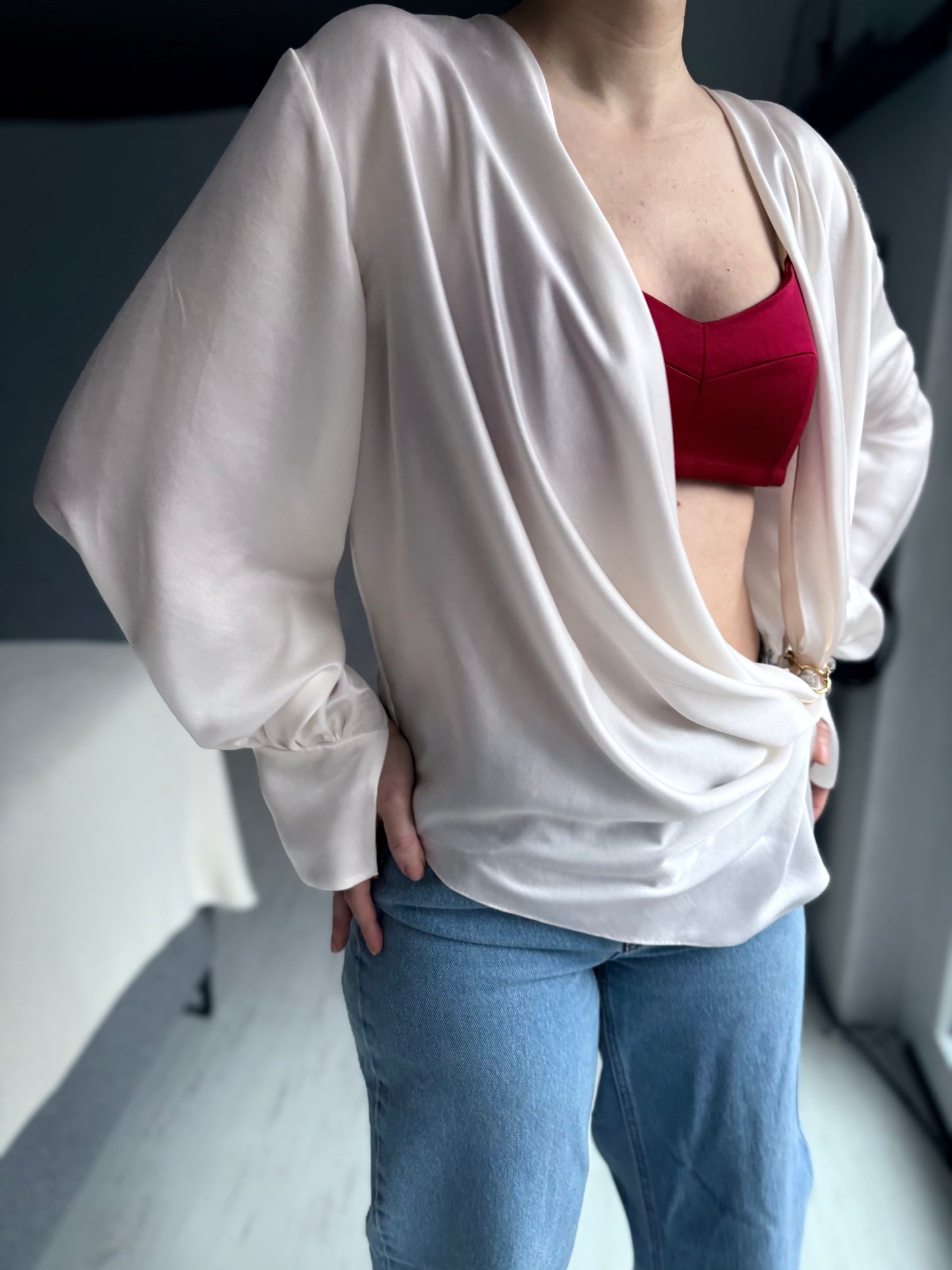 Ivory Whisper Blouse