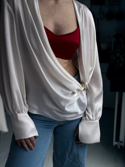 Ivory Whisper Blouse