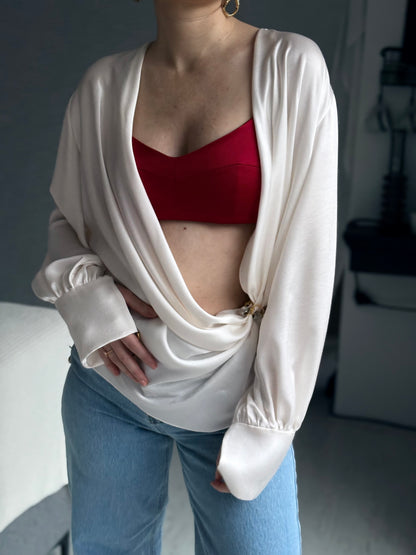 Ivory Whisper Blouse