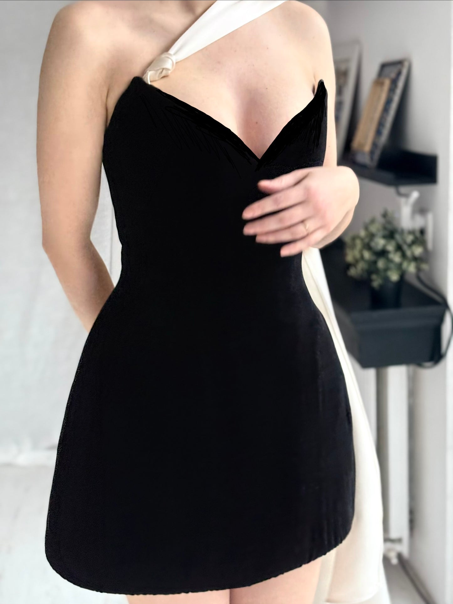 The Silent Noir Dress