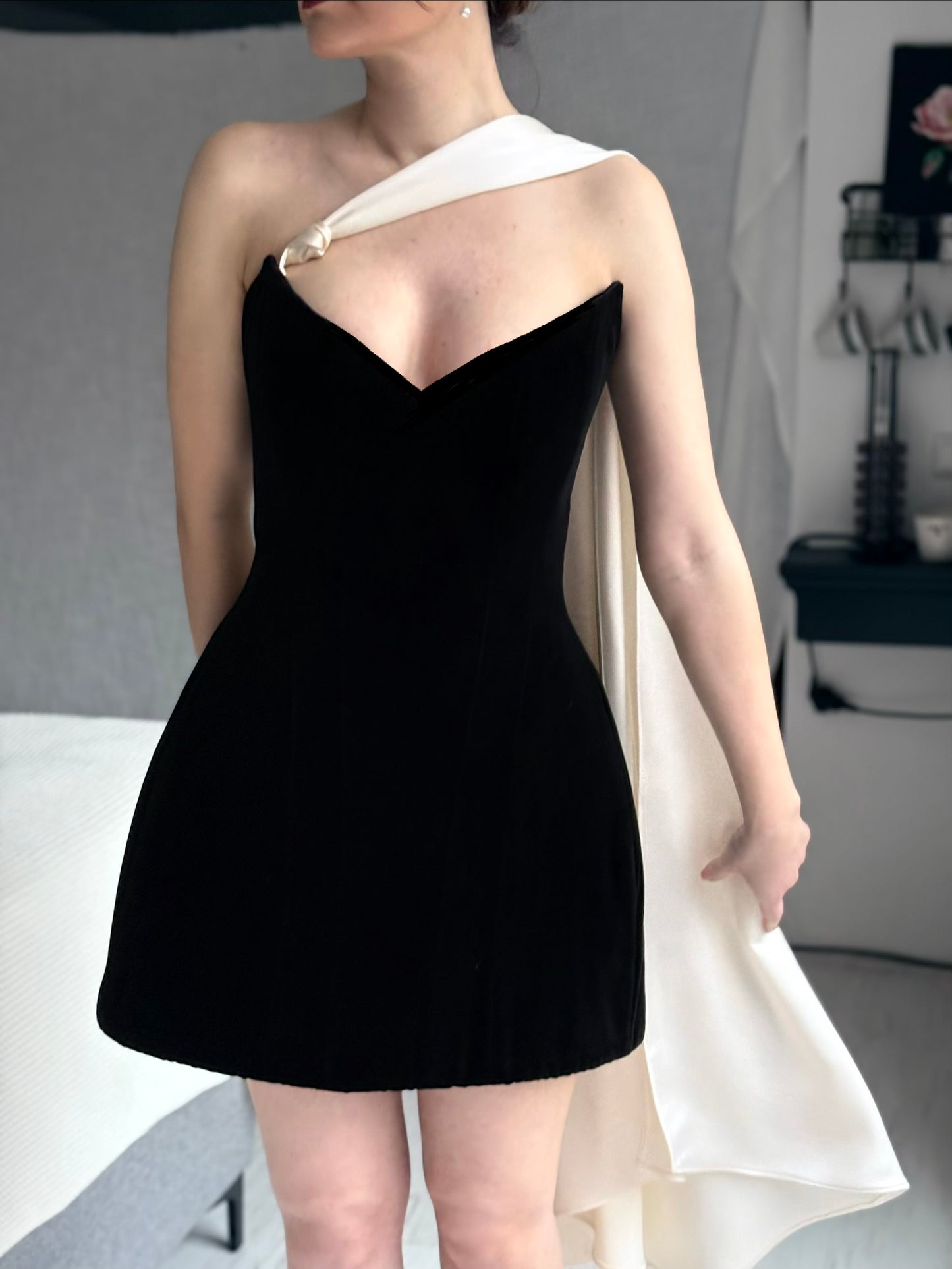 The Silent Noir Dress